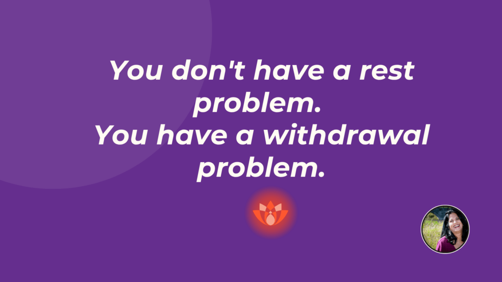 why you can't relax